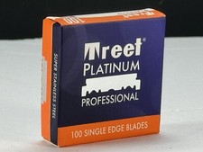 100 Treet Single Edge Razor Blades For Barber Razors