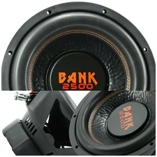 Audiobank 12 Inch 2500 Watt Car Audio Subwoofer w/ 4 Ohm DVC Power 12' Sub X1
