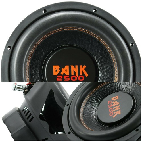 Audiobank 12 Inch 2500 Watt Car Audio Subwoofer w/ 4 Ohm DVC Power 12