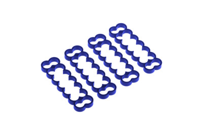 Alphacool Eiskamm Alu X14 - 4mm blue - 4 Stück