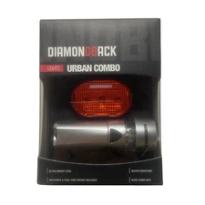 Bicycle Light Set Front and Rear Red White Urban Combo 3 LED Bright Bike Mounts