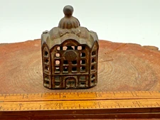 Antique AC Williams Domed Building Bank  Still Bank 2.5" x1.75" --1198.25