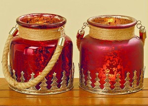 Details Zu Windlicht Silent Rot Weihnachtsdeko Glas Lackiert Silber Matt Glänzend 15 Cm
