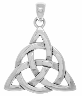 Jewelry Trends Sterling Silver Celtic Triquetra Circle of Life Pendant