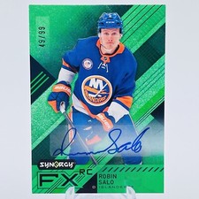 Robin Salo GREEN /99 AUTO 💎 2021-22 Upper Deck Synergy FX FXR-RS Rookie