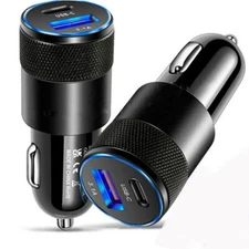 USB PD Type-C Car Charger 30W Fast Charge Adapter For iPhone 12 13 Pro Samsung