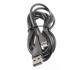 For iPhone 5 6S 7 8 Plus 6ft Metal USB Cable Charger Cord Power Wire Braided