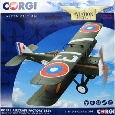 CORGI 1/48 Royal Aircraft Factory SE5a F8005, 25th Aero sqadron LIMITED EDITION