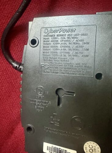 CyberPower CP550SL Standby UPS System, 550VA/330W, 8 Outlets TESTED WORKS GREAT - Picture 5 of 7