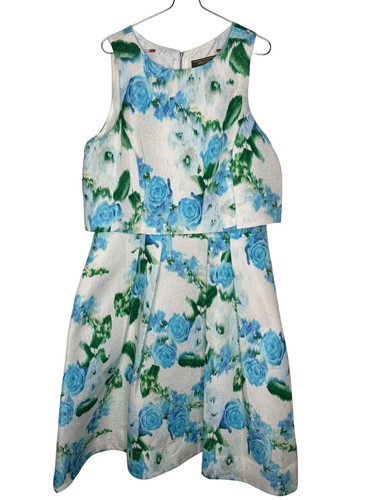 HARPER ROSE Womens Navy Belted Mock Roll-neck Chiffon Sleeveless Midi Dress  8 | eBay