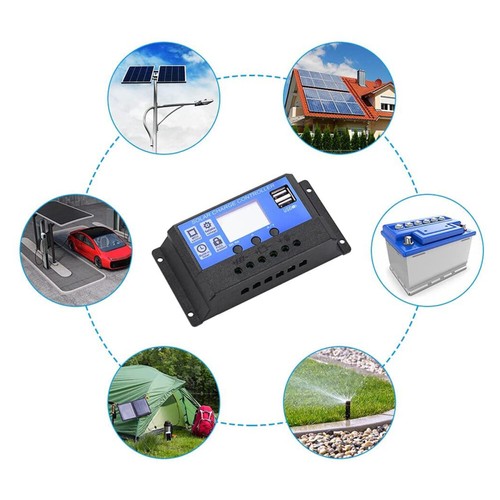 300W 12V Solarpanel Solarmodul 30A Ladegerät USB Kit Für Wohnwagen Camping Boot - Bild 10 von 23