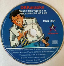 DK KARAOKE MILLENNIUM APPLAUSE SERIES 3054 - CLASSIC ROCK - BANDS OF 80'S  90'S