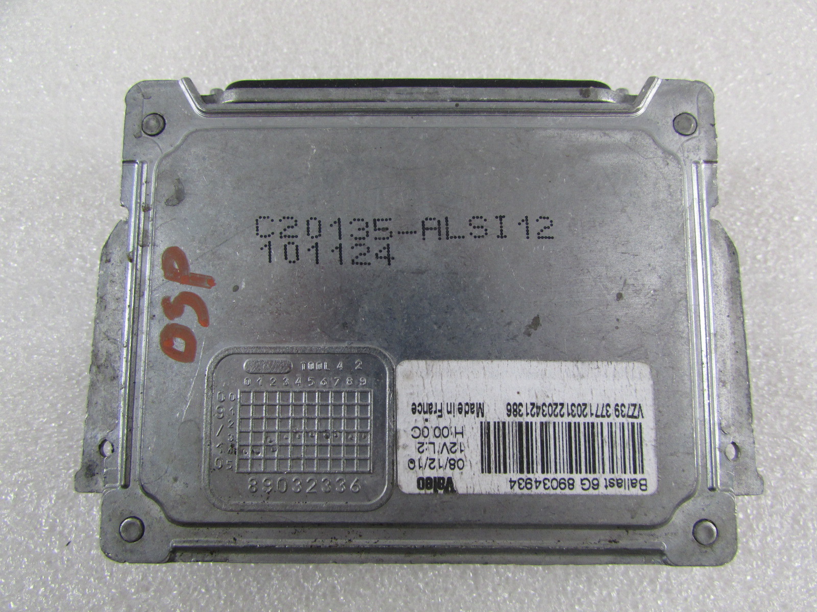 Ferrari 458 Italia, Xenon Ballast ECU, Used, P/N 89034934
