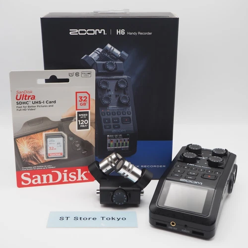 [Excellent] Zoom H6 Portable Handy Digital Recorder Tested w/Box, SD Card