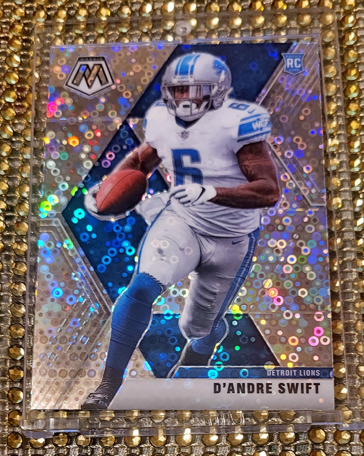 FLAWLESS‼️2020 Mosaic D’Andre Swift RC SILVER DISCO RARE