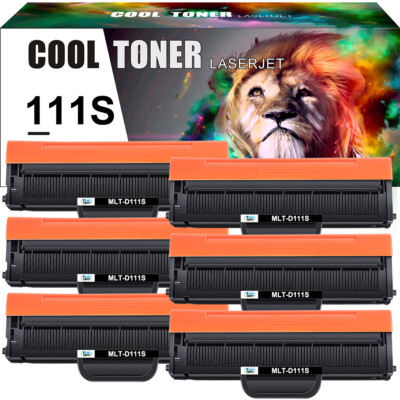 6PK Toner Cartridge for Samsung MLT-D111S Xpress SL-M2070FW M2020W M2024W M2026W