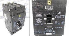 SQUARE-D - Tested Circuit Breaker - EJB34050 - 50A - 3P - 480V@65kA 