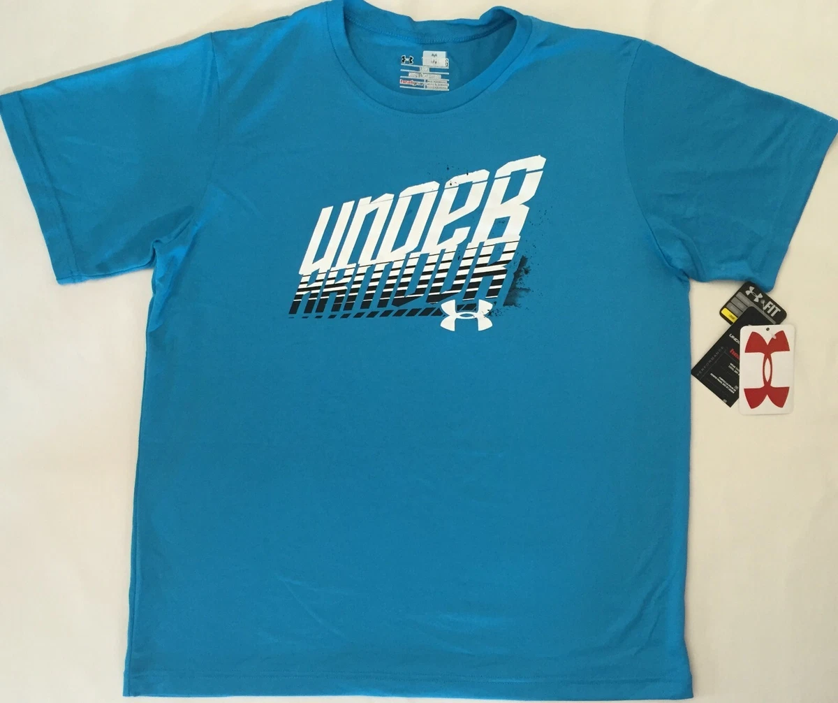 dennenboom seks Beschrijving NWT youth Boys&#039; YXS X-small UNDER ARMOUR t-shirt tee loose fit top  TEAL heatgear | eBay