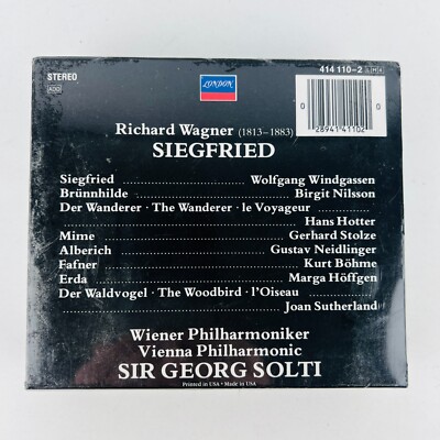 Richard Wagner - Wiener Philharmoniker, Georg Solti Siegfried 4x