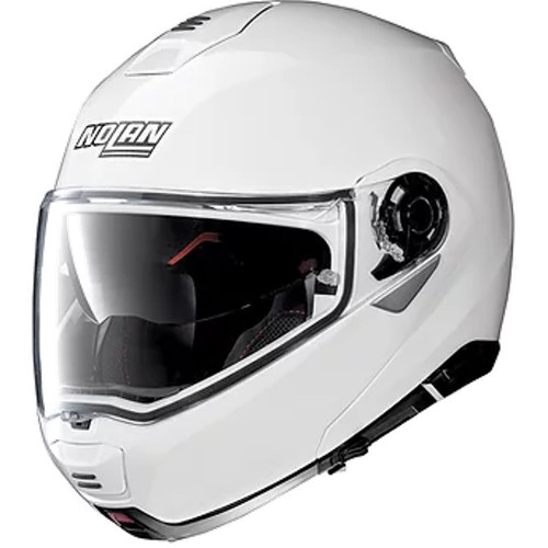 Nolan Casco de Moto Talla XL N100-5 Classic N-Com 5 Metal Blanco Casco Plegable - Imagen 1 de 1