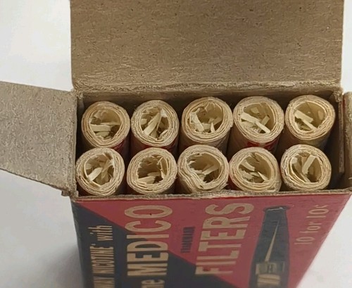 Vintage Genuine Medico Filters For Pipes And Holders 14 FiltersUnused 2 Knockers - Picture 4 of 7