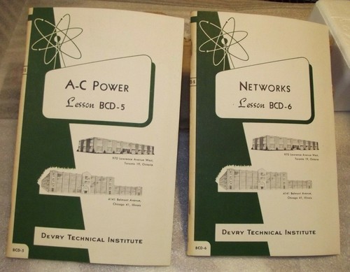 13 Vintage DEVRY Tech. 1950's Radio TV Tubes Electronics Lessons BCD-1 to BCD-13 - Picture 4 of 12