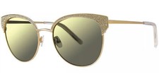Vera Wang Esmeralda Women Gold-Tone Browline Sunglasses - ESDAYG54