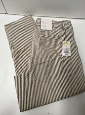 A New Day Women's slim ankle pants. 3 sizes, tan and white striped. NWT.