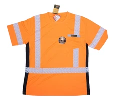 KwikSafety Discovery KS4401 Orange Short Sleeve Type R Class 2 Safety Vest L
