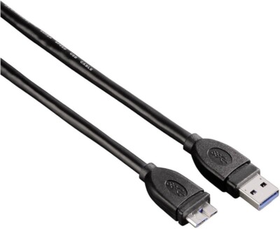 Hama 3.0 USB Kabel,  USB Kabel 3.0 Micro-B/USB-A, 0,75m, Schwarz m/m, 00053749