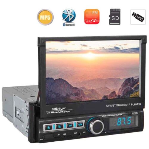 Single Din 7" Car Bluetooth Mp5 Player Touch Screen Mirror Link Car Stereo Radio