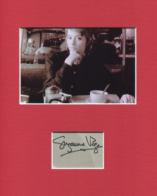 Suzanne Vega Tom's Diner Luka 99.9 Fahrenheit Signed Autograph Photo Display