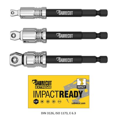 BOEN 17 Piece Set, Including Nuts Driver Drill Bit Hex Metric & SAE Socket Wrench Screw, 1/4", 3