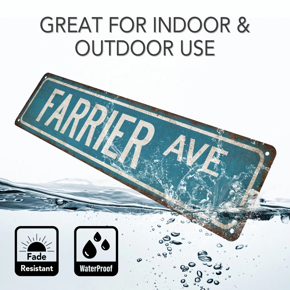 Letrero de calle herrador decoración herrero caballo zapato rancho estable forja 104180021007 Foto 3 de 4