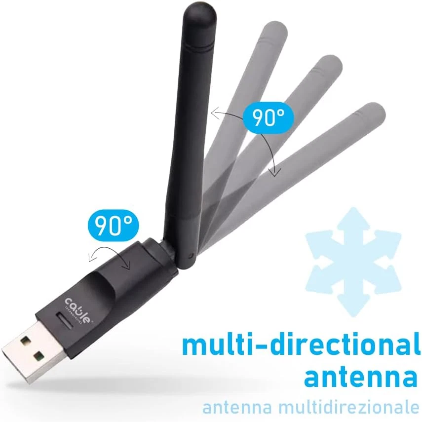 Chiavetta Internet Wifi USB, 1200M Antenna per PC, Adattatore Ad Alta Velocità 2 - Immagine 3 di 4