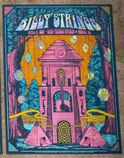 Poster Foil Billy Strings 4/11/2011 Mobile AL firmato e numerato #/75 AE