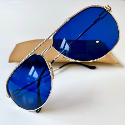 vintage FRED AMERICA CUP sunglasses France silver LARGE 60/14 Cap Horn Zephir