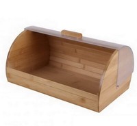 Holz-Brotkasten Rollbrotkasten Rollkasten Brotkiste Brotbox BröTchen Bambus