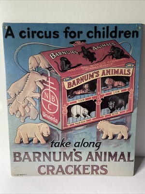 authentic vintage advertising 1991 Nabisco  Barnum s Animal Crackers Print