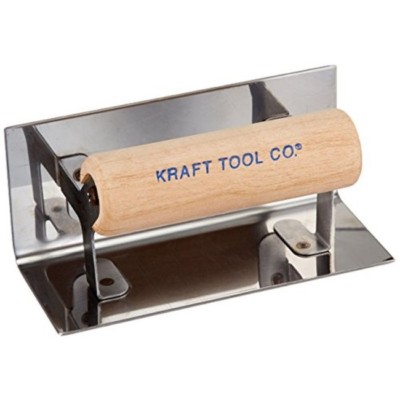 Kraft Tool Concrete Inside Step & Corner Trowel Stainless Steel 1/4'' Radius