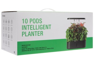NEW Countertop Hydroponic 10-Pod Planter - Black - Purchased 2024 At Hobby Lobby