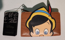 Cartera Loungefly Disney Pinocho Peeking Solapa Pequeño Cricket NUEVA