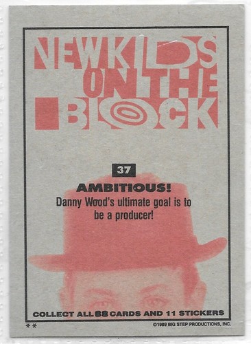 1989 Topps Big Step NEW KIDS ON THE BLOCK Trading Cards -Complete Your Set NKOTB - Picture 77 of 211
