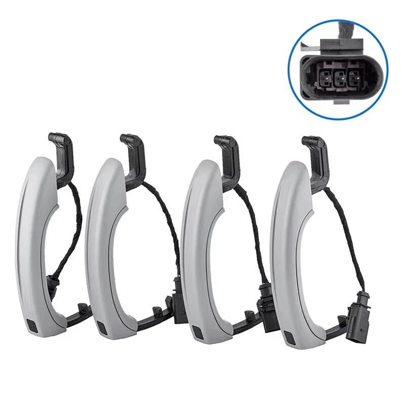 4 piezas manijas de puerta exteriores OEM 4L0837205B para AUDI Q7 2007-2015 3,0 L 3,6 L 4,2 L Foto 2 de 4