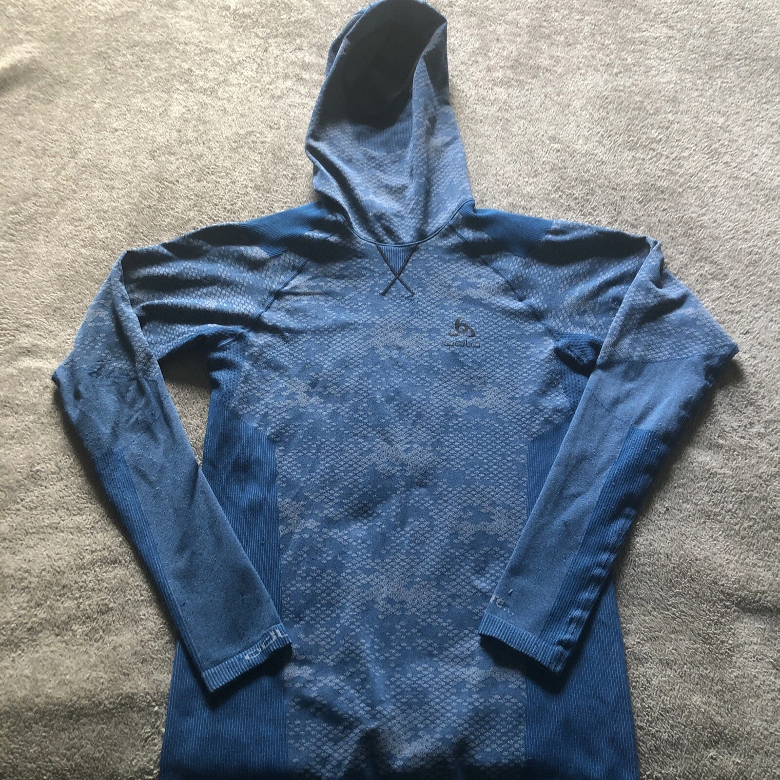 Odlo Base Layer Hooded Face Mask Merino Wool Blend Womens Small