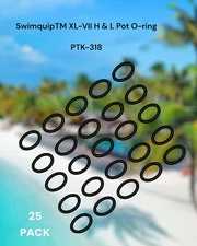 Swimquip™ XL-VII H & L Pot O-ring   BY POOLTEK USA. 25-PACK