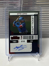 2022 Panini Chronicles - SEASON TICKET - RED AUTO - OTTO LOPEZ - RC #08/75