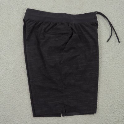 Lululemon T.H.E. Short Mens Small 9'' Linerless Deep Coal Texture Updated Running