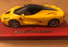 BBR 1/18 FERRARI LAFERRARI YELLOW BLACK DELUXE RED LEATHER LTD EDT 09/10 NEW #9