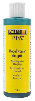 FALLER 171657 Modellwasser blaugrün 240ml  (100ml 6,65 ) NEU